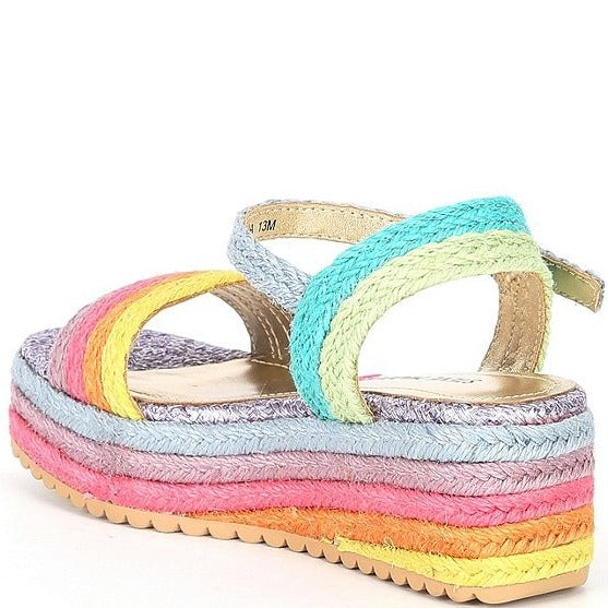 STEVE MADDEN GIRLS J-CLEO PLATFORM SANDALS