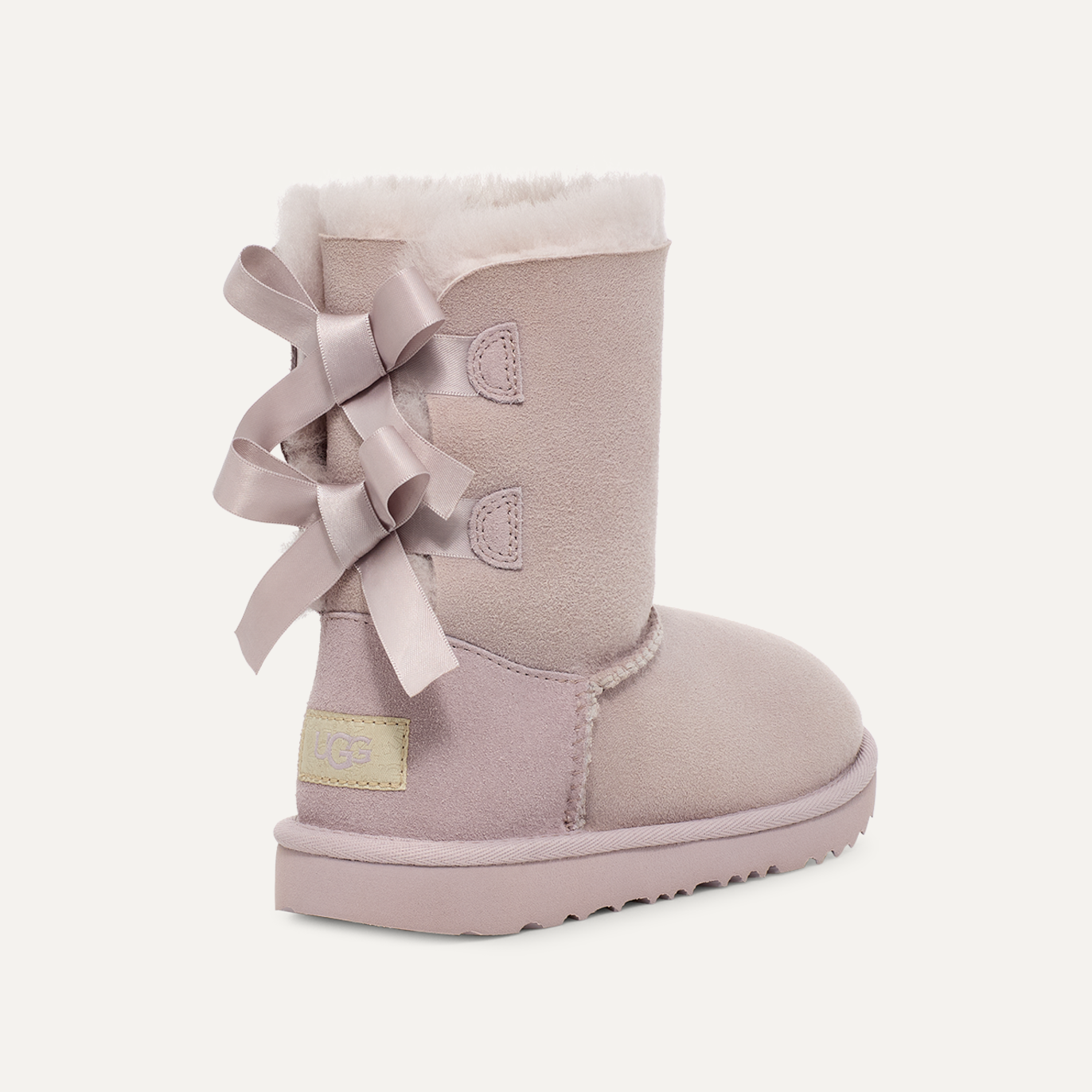UGG BAILEY BOW II- SUEDE WATER REPELENT-PALE SMOKE