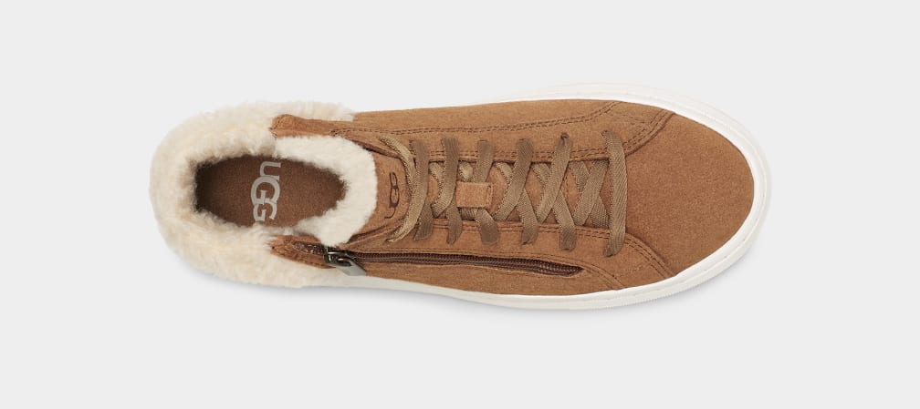 UGG ALAMEDA MID ZIP CHESTNUT