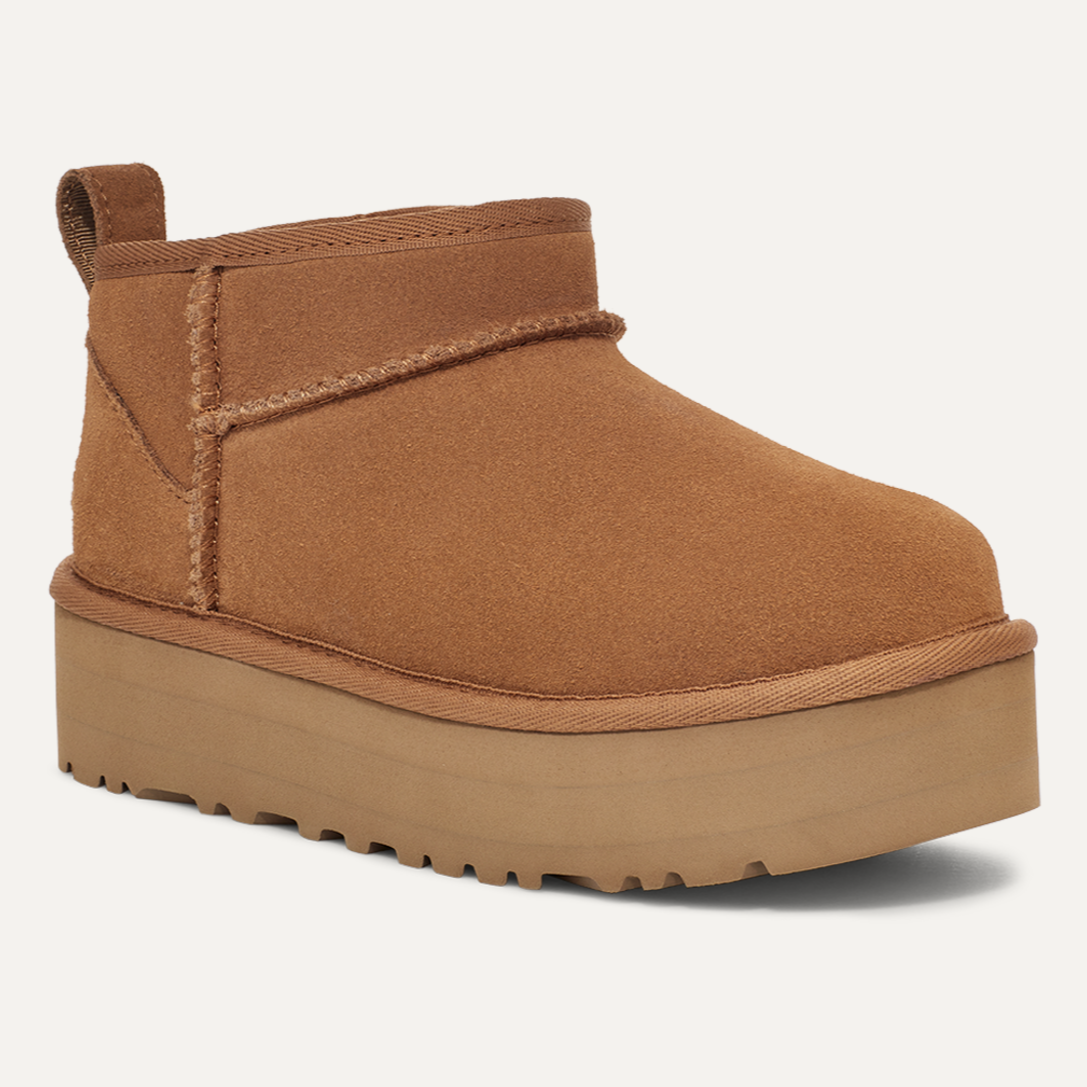 UGG KIDS CLASIC ULTRA MINI PLATFORM- CHESTNUT
