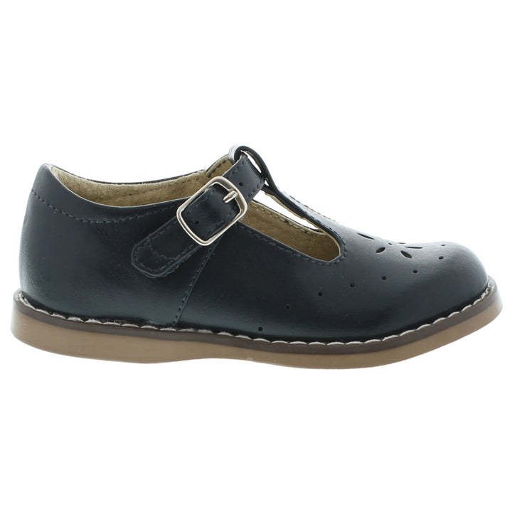 FOOTMATES SHERRY T-STRAP - NAVY