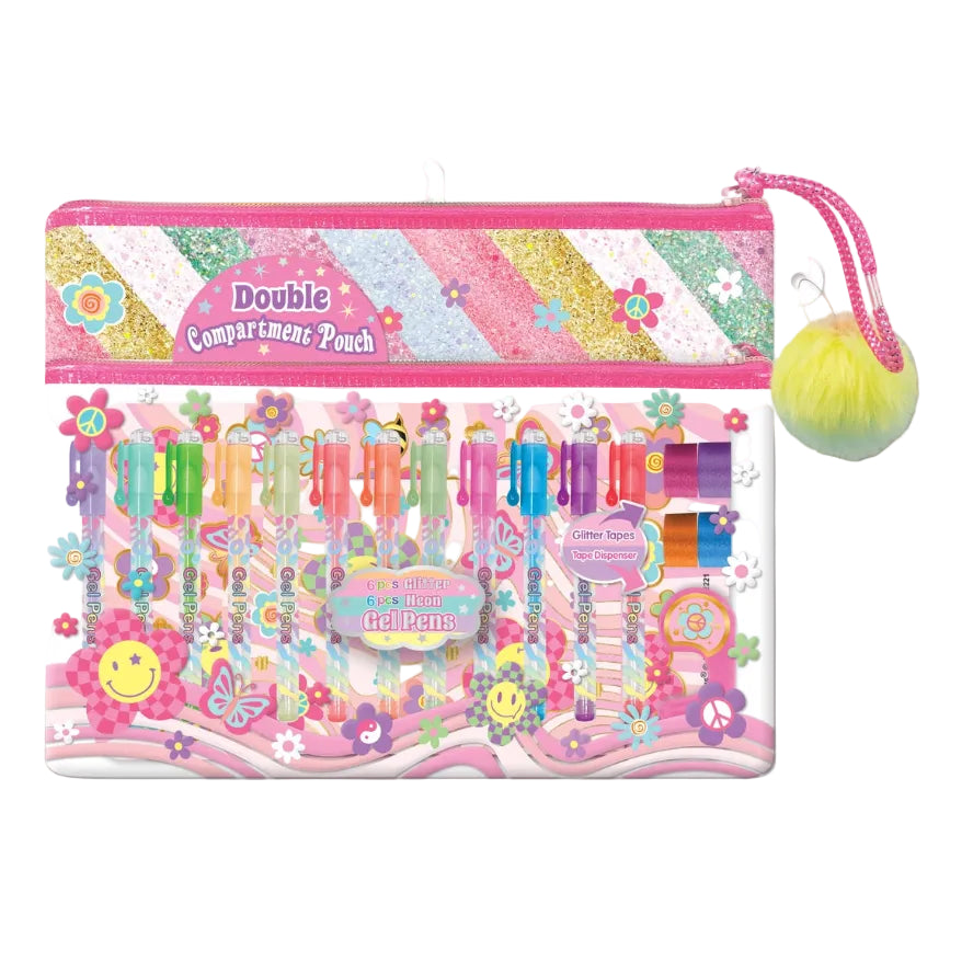 COLORFUL CREATIONS JOURNAL AND PEN SET-GROOVY FLOWER