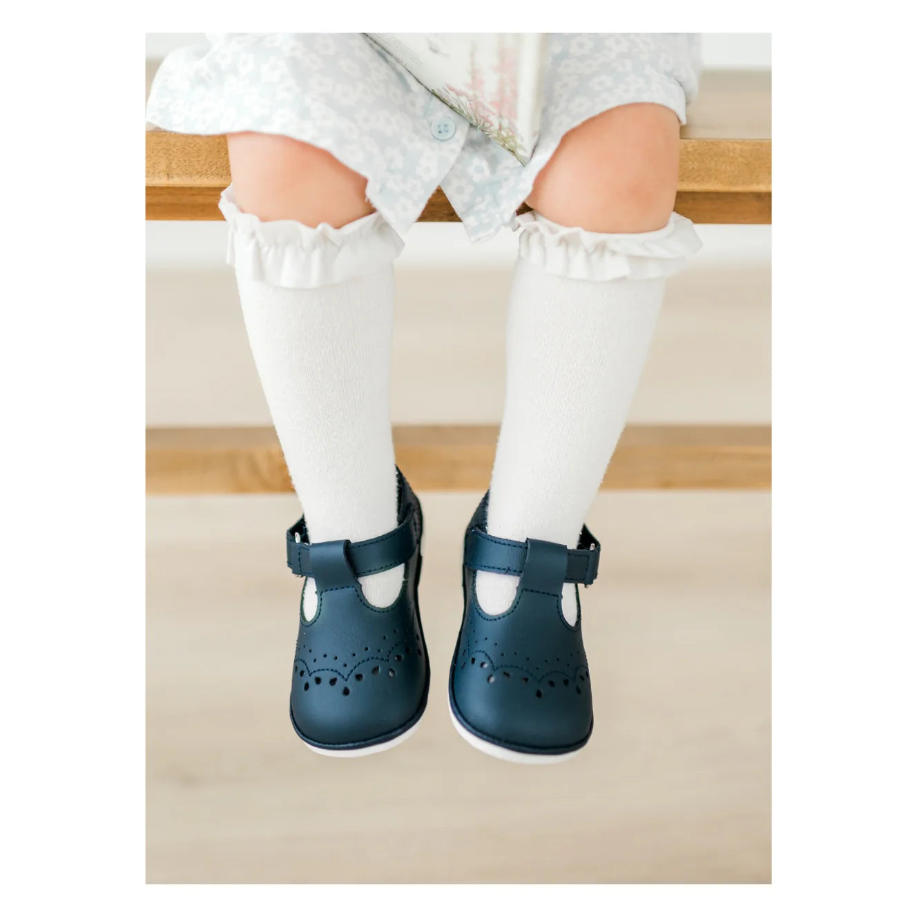 LAMOUR ANGEL BABY BIRDIE T-STRAP-NAVY