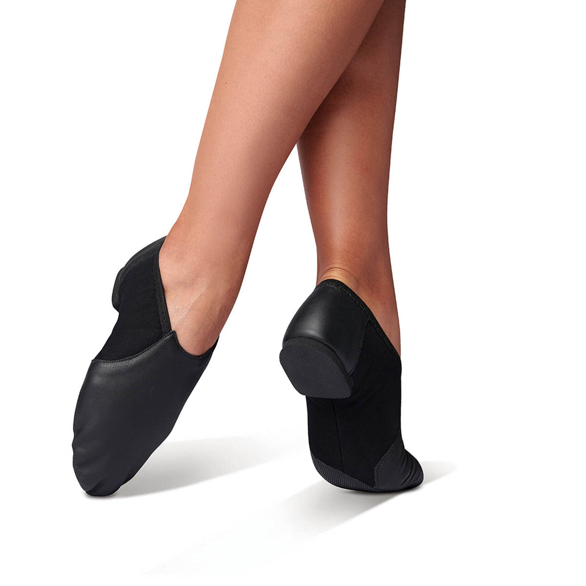 DANZNMOTION YOUTH SUPERFLEX JAZZ SHOE-BLACK