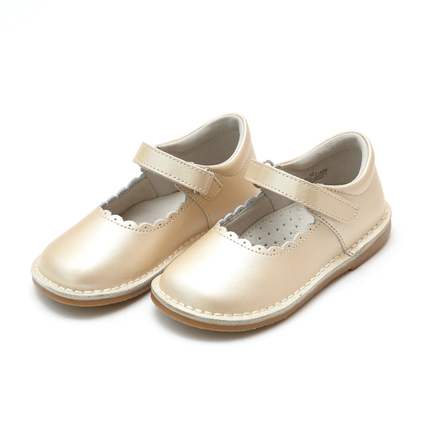 LAMOUR GIRLS CAITLIN VELCRO MARY JANE-CHAMPAGNE