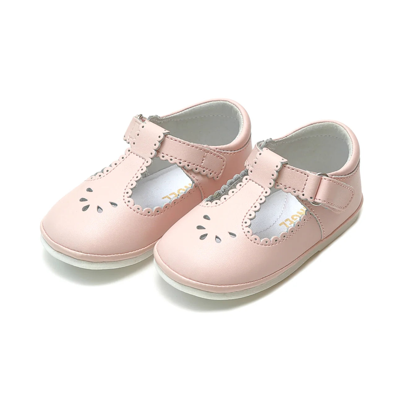 ANGEL DOTTIE SCALLOP T-STRAP-PINK
