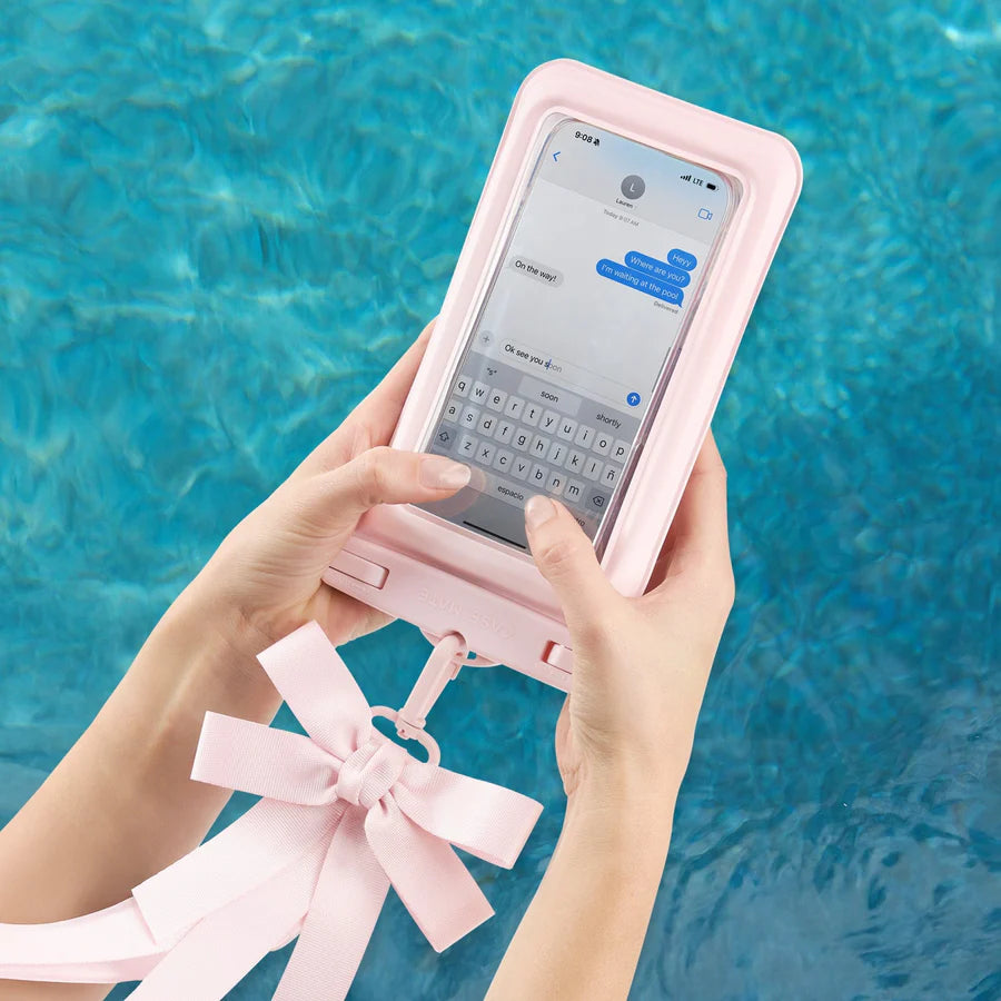 Case Mate Waterproof Phone Case-Pink Bow
