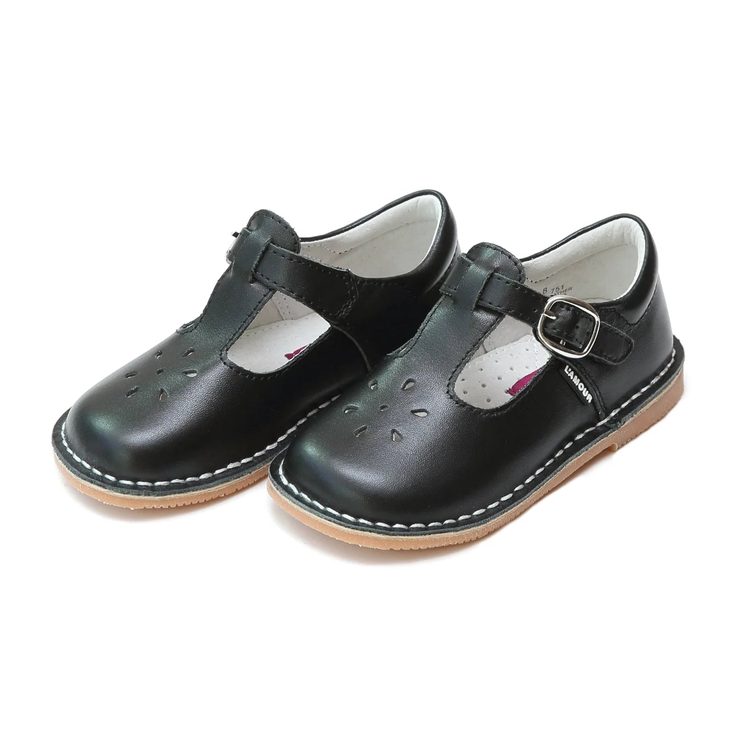 GIRLS LAMOUR JOY CLASSIC T-STRAP-BLACK