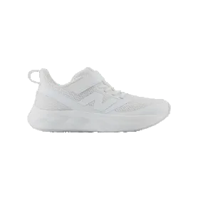 NEW BALANCE KIDS 625 VELCRO RUNNING SHOE-WHITE