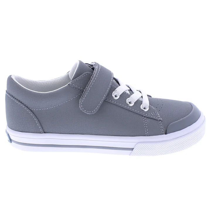 TODDLER FOOTMATES REESE-GRAY LEATHER