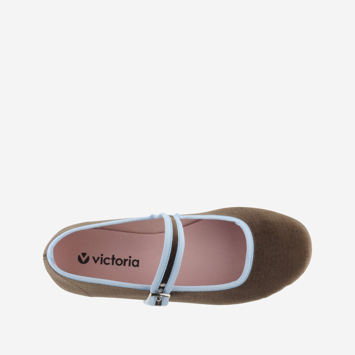 VICTORIA WOMENS VELVET BALLET FLAT-MARRON