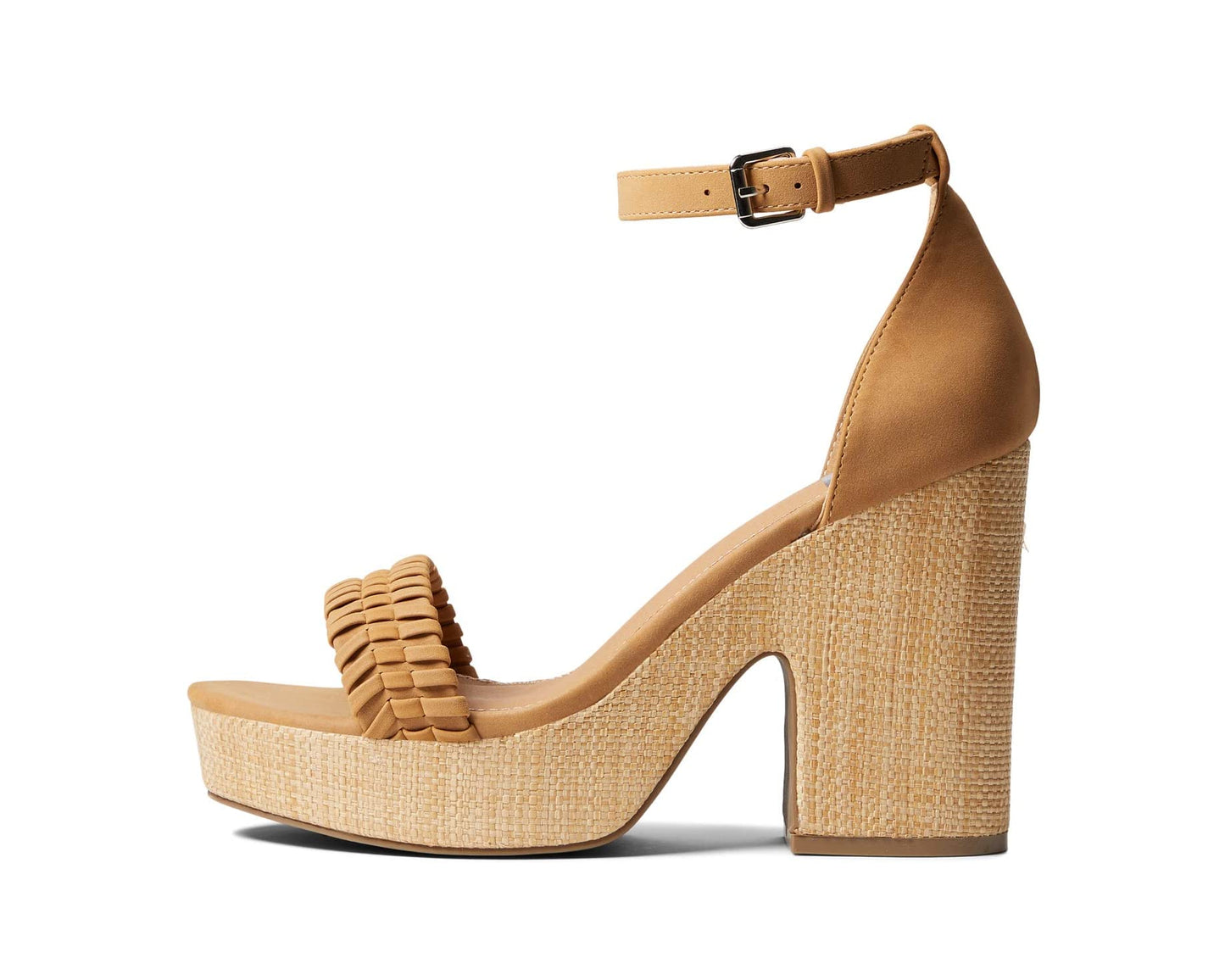 Keep it classy and comfortable wearing DV by Dolce Vita® Coda heels. Man-made upper. Man-made lining and insole. Slip-on construction with ankle buckle strap. Block heel design. Designer over-the-toe strap. Man-made sole. Imported. Measurements: Heel height: 5 in.