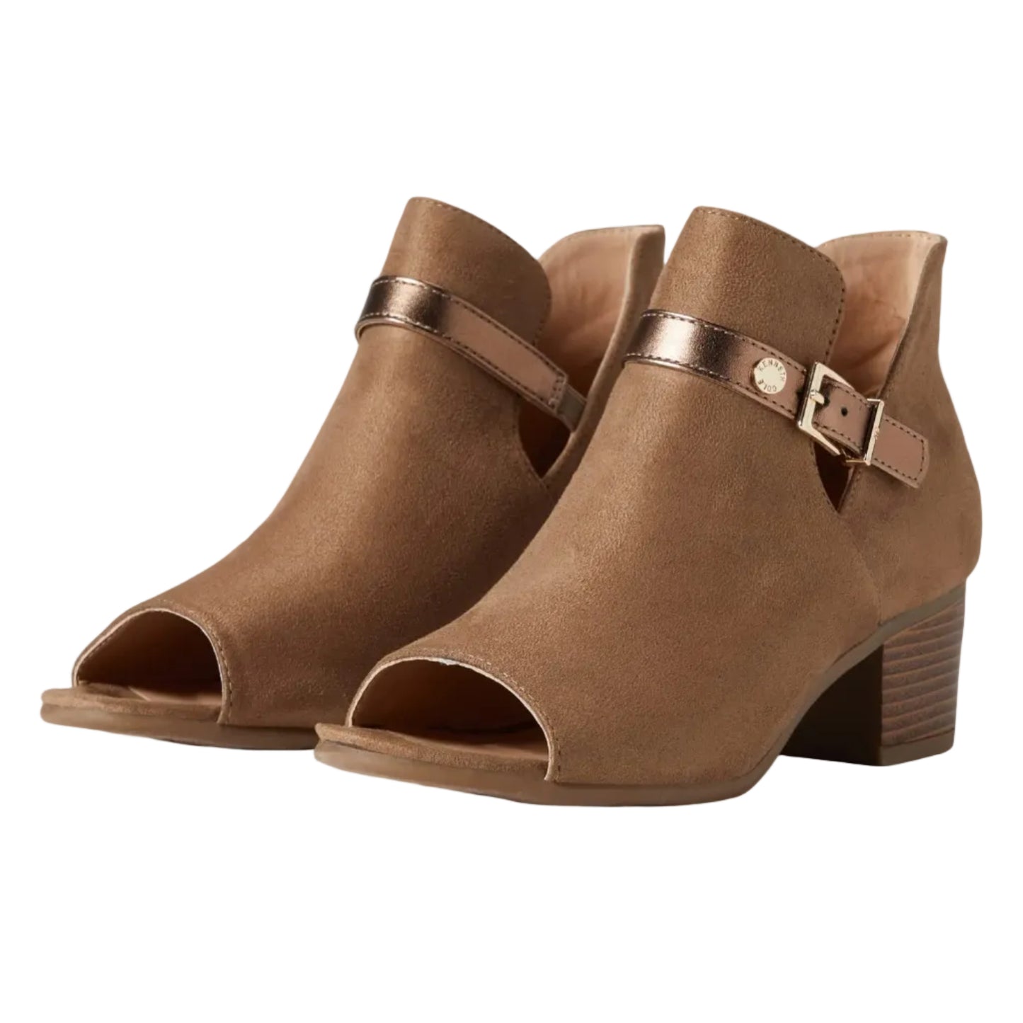 KENNETH COLE REACTION GIRLS LAYLA LOGO BOOTIE-BROWN