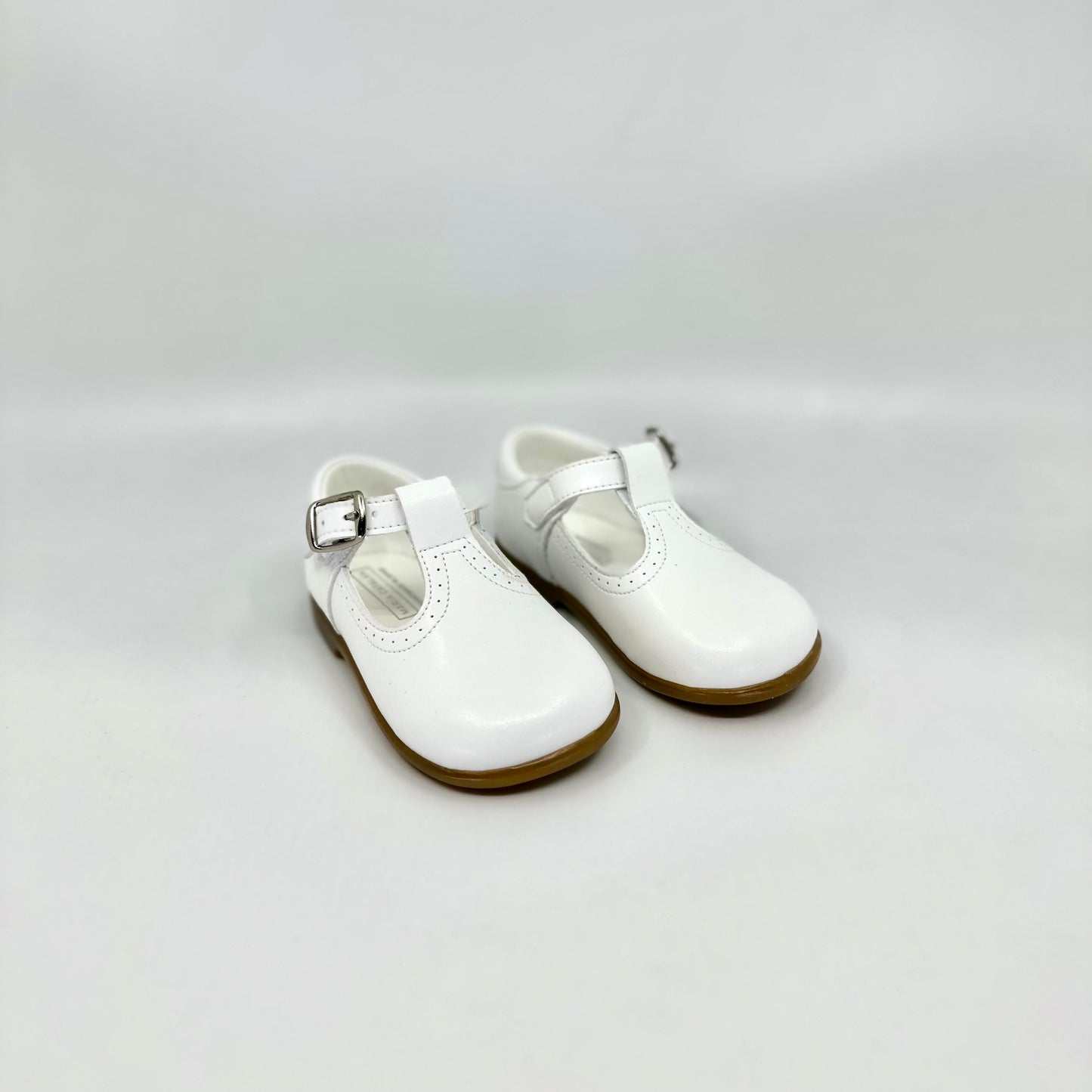 MARIA CATLAN T-STRAP- WHITE OR LIGHT BLUE