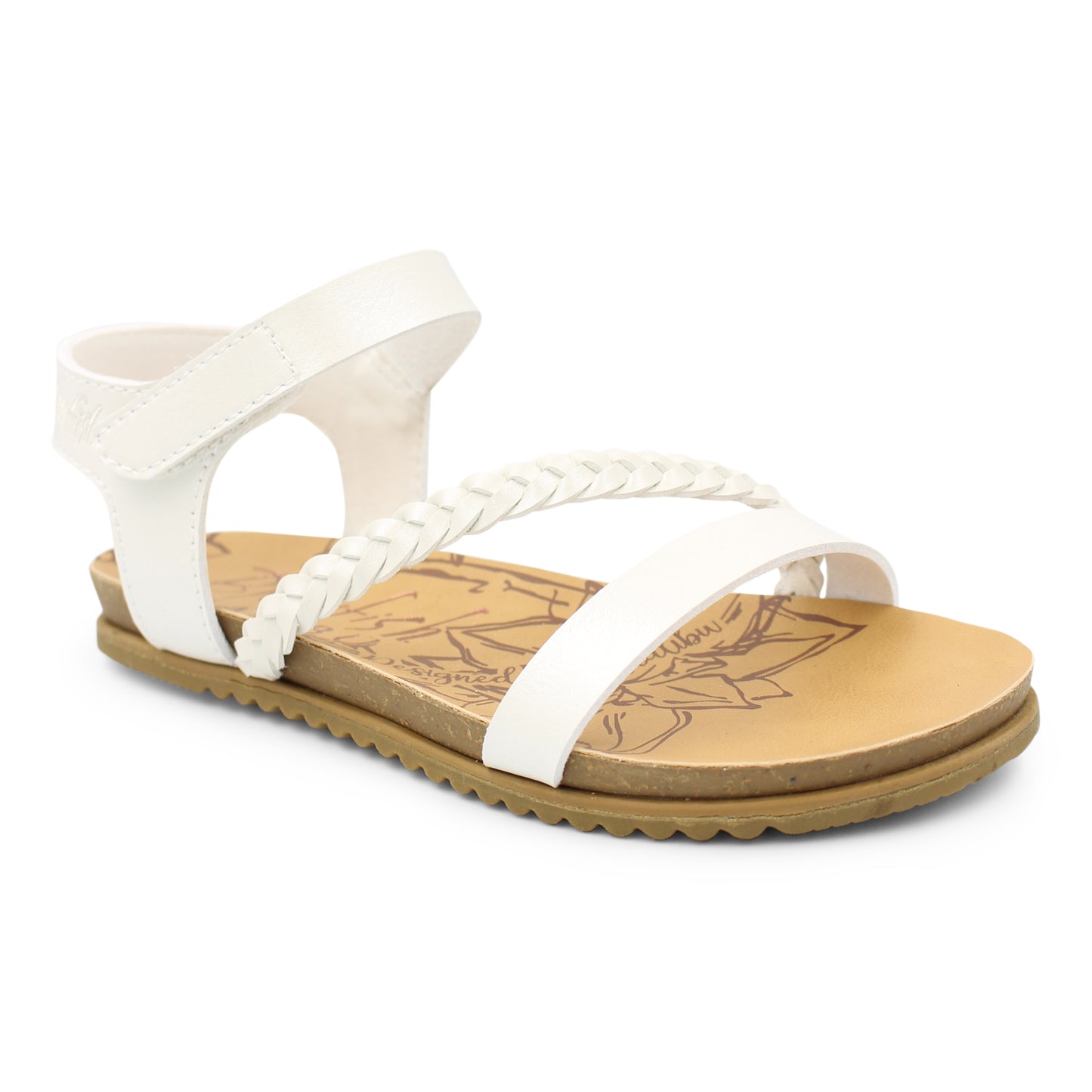 KIDS BLOWFISH MADRIGRAL SANDAL- WHITE OR LOTUS/ROSEGOLD