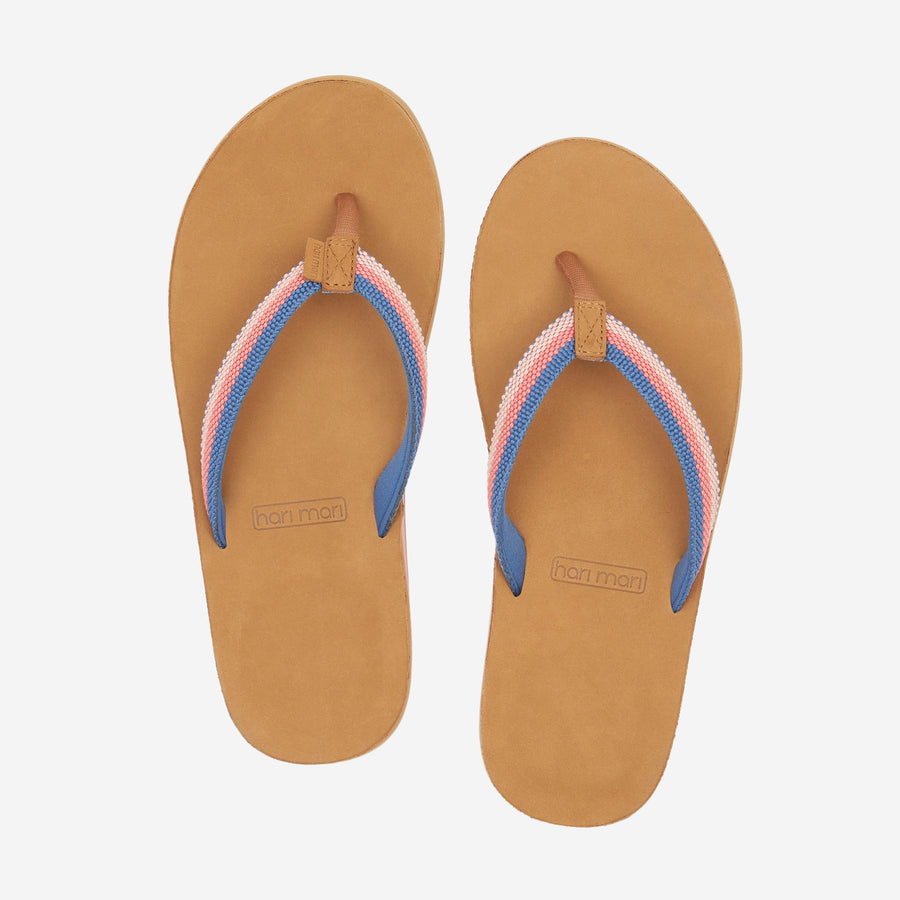 MemoryFoamToe™ Post eliminates break-in period for instant comfort Color-blocked, memory foam-lined nylon strap steps up water-wicking grip Buttery-smooth nubuck leather foot bed, with cupped heel for stability Molded rubber outsole with beveled edge provides sureness of step Boat-safe outsoles provide extra grip with 100% rubber traction