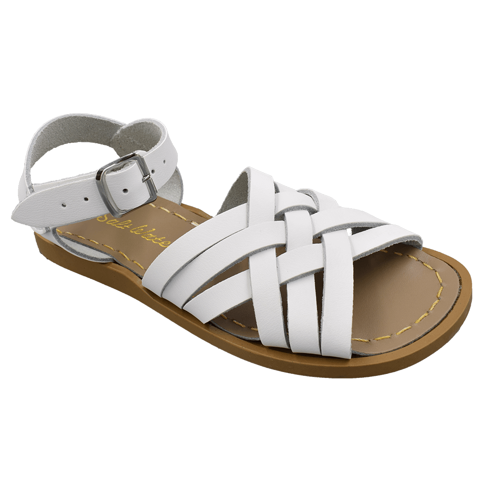the Salt Water Retro, from the archives, rewinding the eight-track back to the Peaches & Herb era and the first wave of macramé. Now, these woven sandals are a fashion-forward statement for any wardrobe. They are ready to step out on the beach or dance floor without missing a beat.