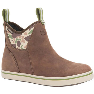 XTRATUF LEATHER DECK BOOT - BROWN/DUCK CAMO (MEN'S)