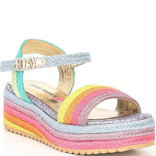 STEVE MADDEN GIRLS J-CLEO PLATFORM SANDALS