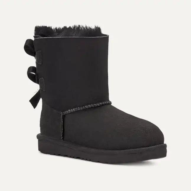 GIRLS UGG MINI BAILEY BOW-BLACK