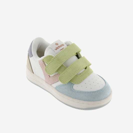 VICTORIA TODDLER TIEMPO MULTICOLOUR SPLIT LEATHER STRAPS