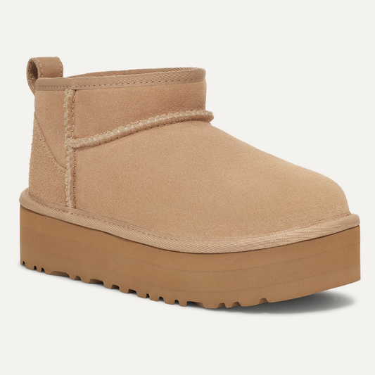 UGG KIDS CLASIC ULTRA MINI PLATFORM- SAND
