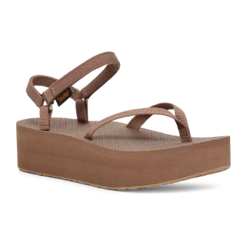 WOMENS FLATFORM SANDAL SLIM-CARIBOU