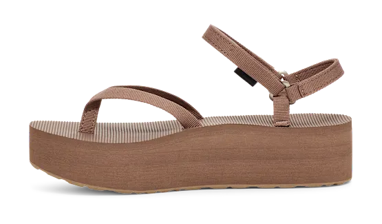 WOMENS FLATFORM SANDAL SLIM-CARIBOU