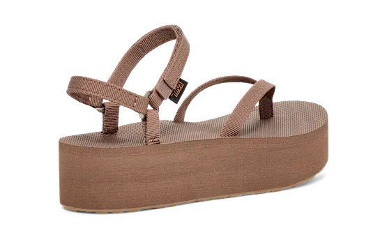 WOMENS FLATFORM SANDAL SLIM-CARIBOU
