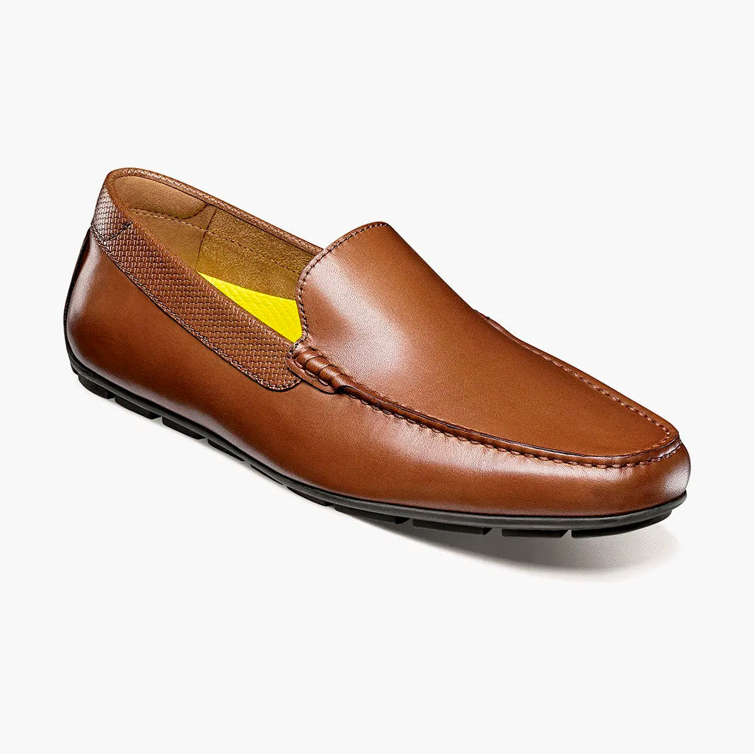 FLORSHEIM MENS MOTOR VENETIAN DRIVER -COGNAC