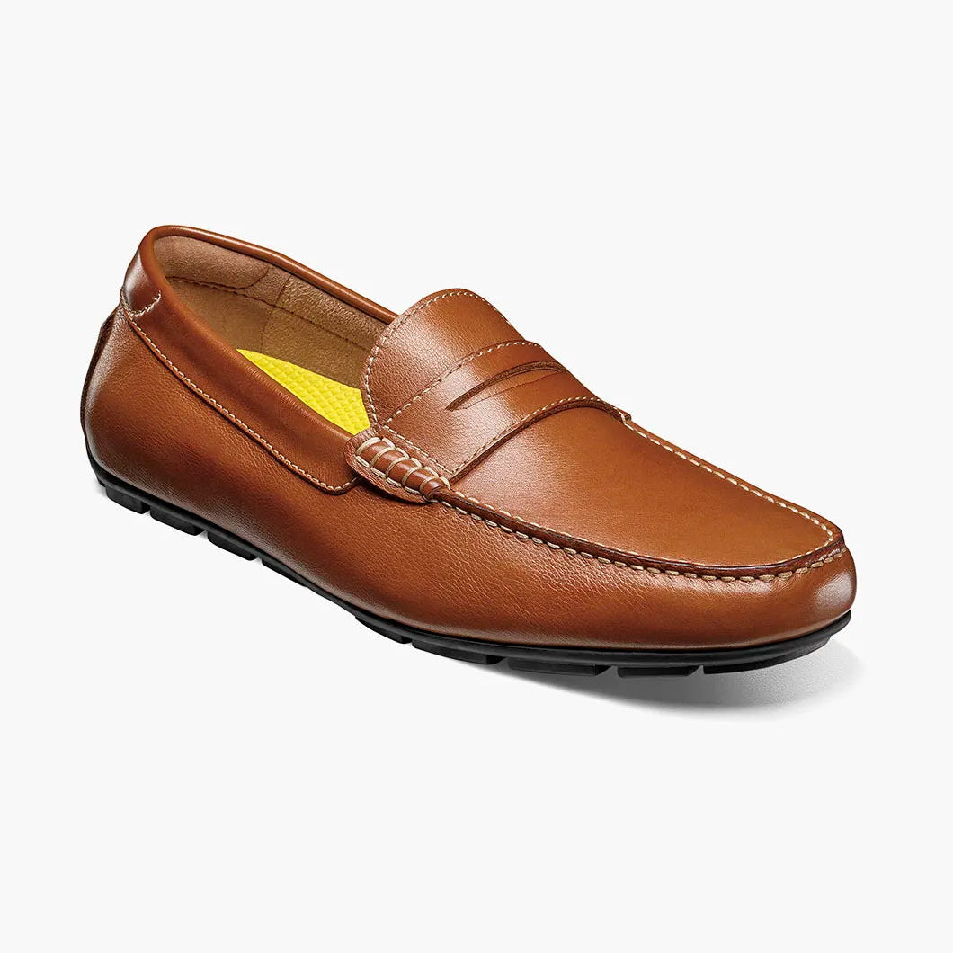 FLORSHEIM MENS MOTOR SMOOTH PENNY DRIVER-COGNAC