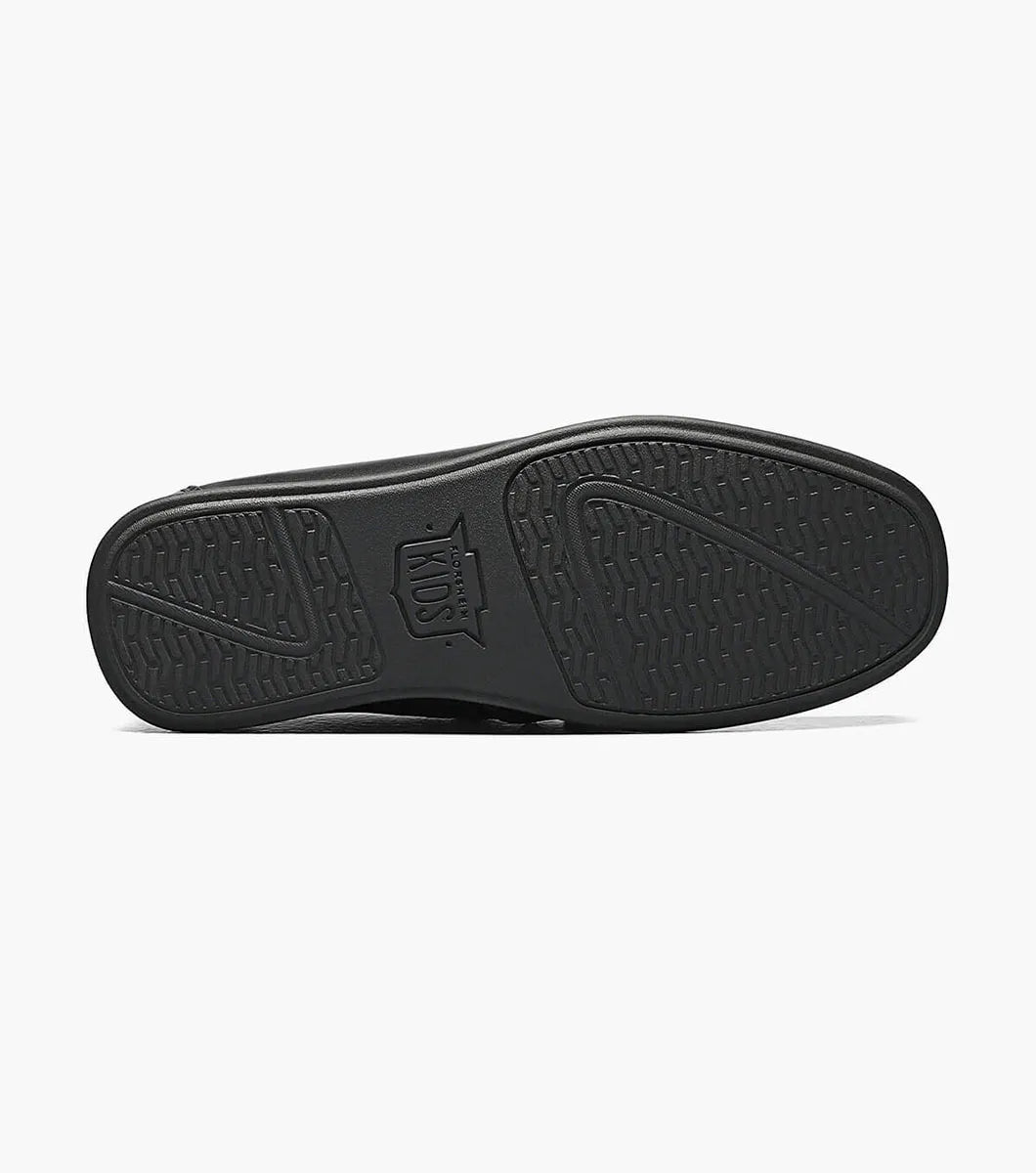 FLORHSEIM BOY'S JASPER DRIVER JR-BLACK