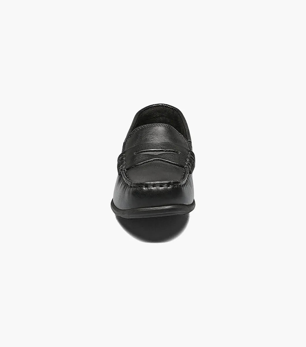 FLORHSEIM BOY'S JASPER DRIVER JR-BLACK