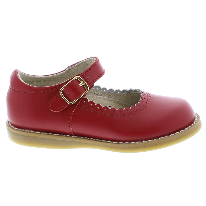 FOOTMATES GIRLS ALLIE MARY JANE-RED