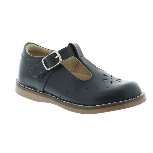 FOOTMATES SHERRY T-STRAP - NAVY