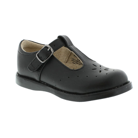 FOOTMATES SHERRY T-STRAP - BLACK