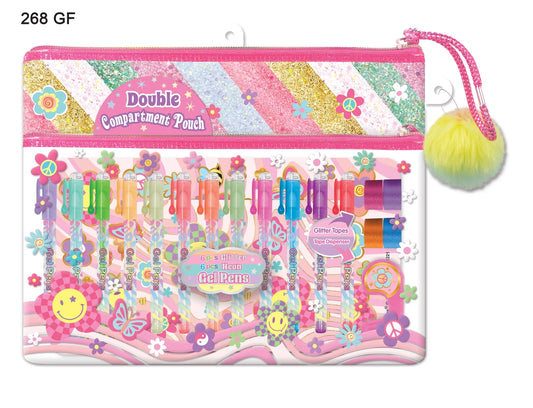 COLORFUL CREATIONS JOURNAL AND PEN SET-GROOVY FLOWER