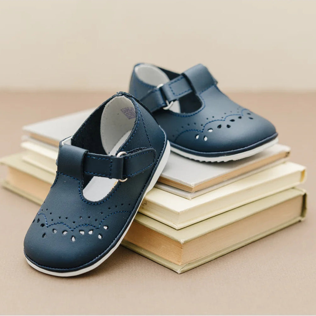 LAMOUR ANGEL BABY BIRDIE T-STRAP-NAVY