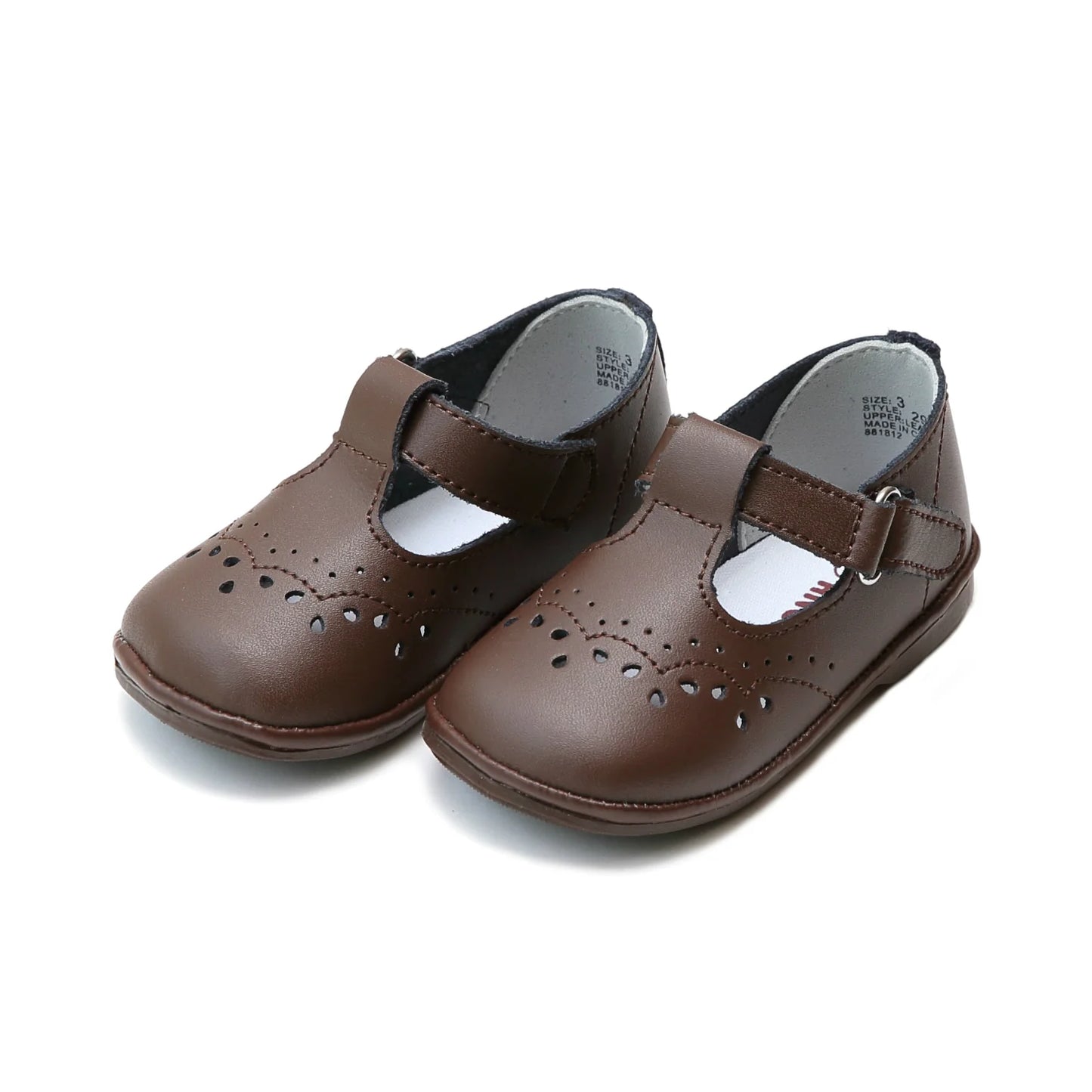 LAMOUR ANGEL BABY BIRDIE T-STRAP-BROWN