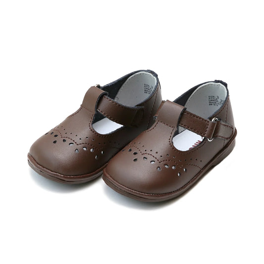 LAMOUR ANGEL BABY BIRDIE T-STRAP-BROWN