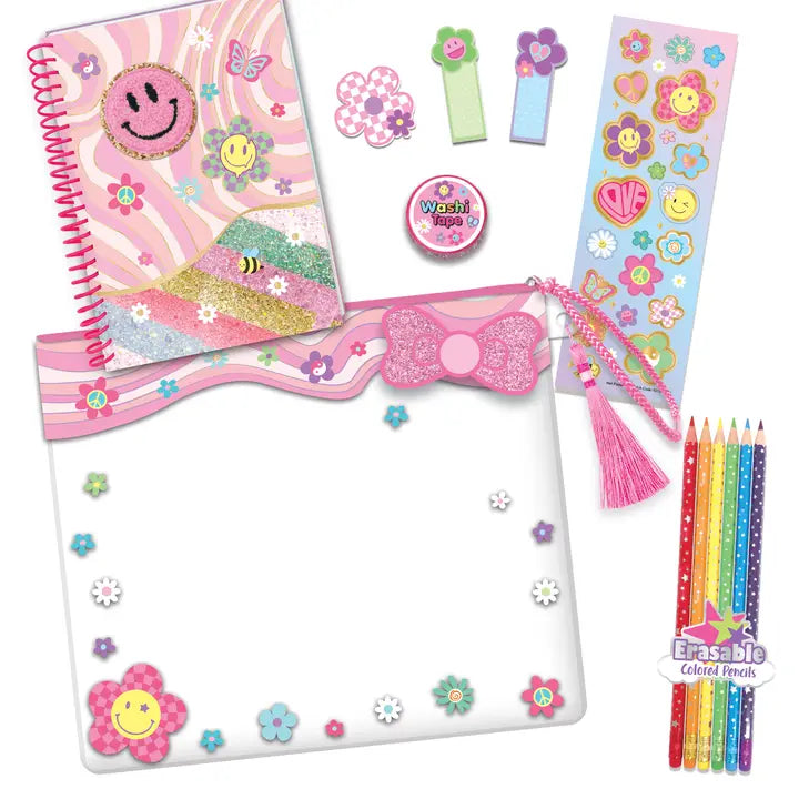 COLORING JOURNAL - GROOVY FLOWER