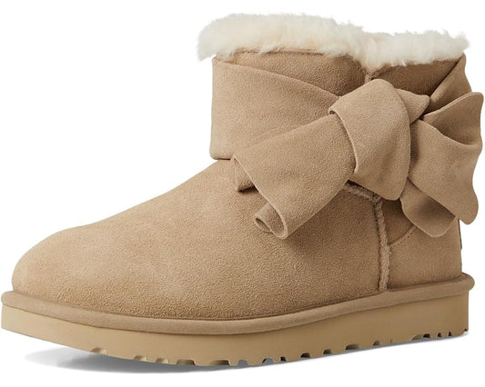 UGG WOMEN'S CLASSIC MINI BOW-SAND