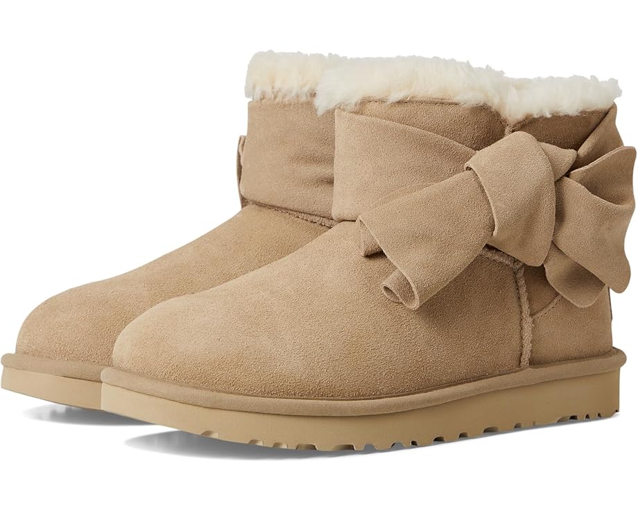 UGG WOMEN'S CLASSIC MINI BOW-SAND