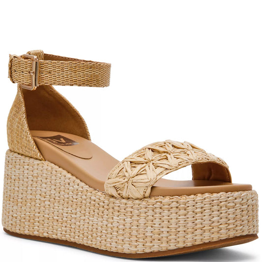 DV WOMENS ALUMINA -NATURAL RAFFIA