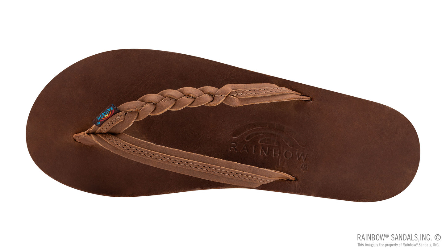 RAINBOW FLIRTY BRAIDY SINGLE LAYER WITH BRAID-REDWOOD