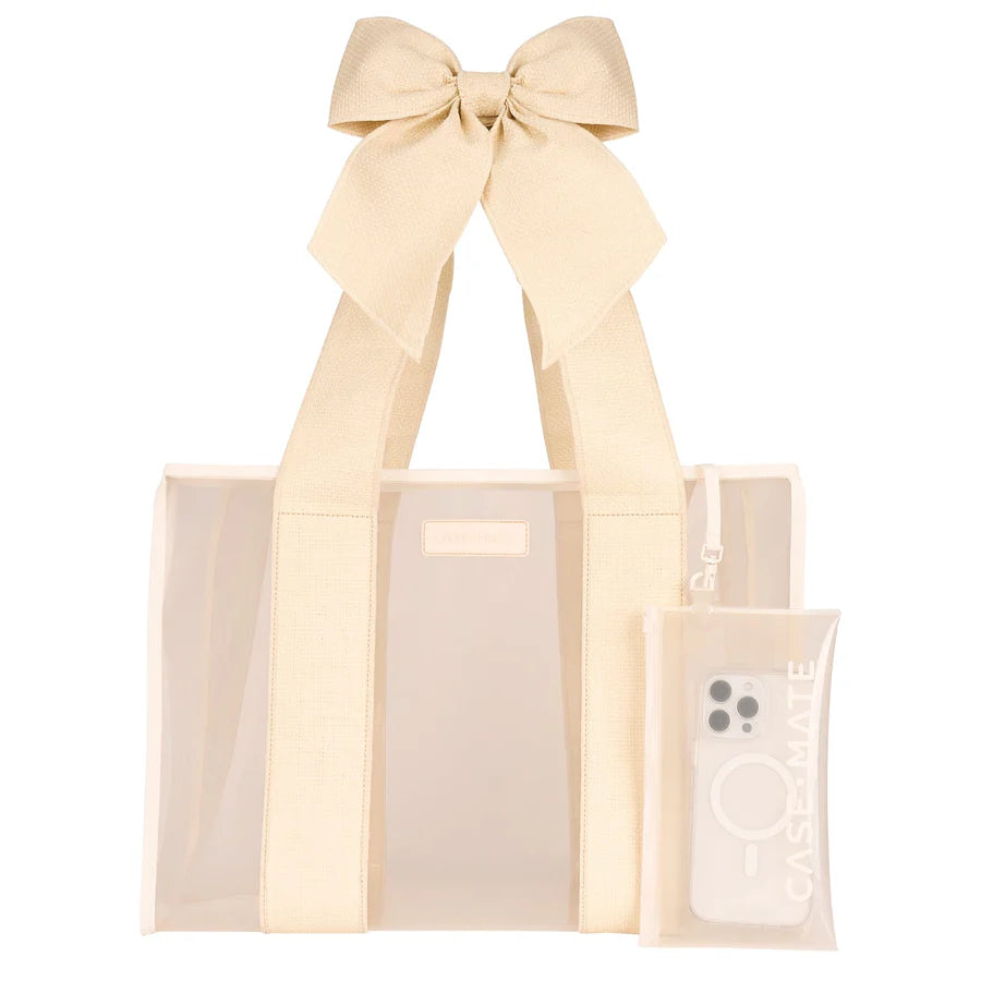 Case Mate Jelly Tote Bag-Raffia Bow