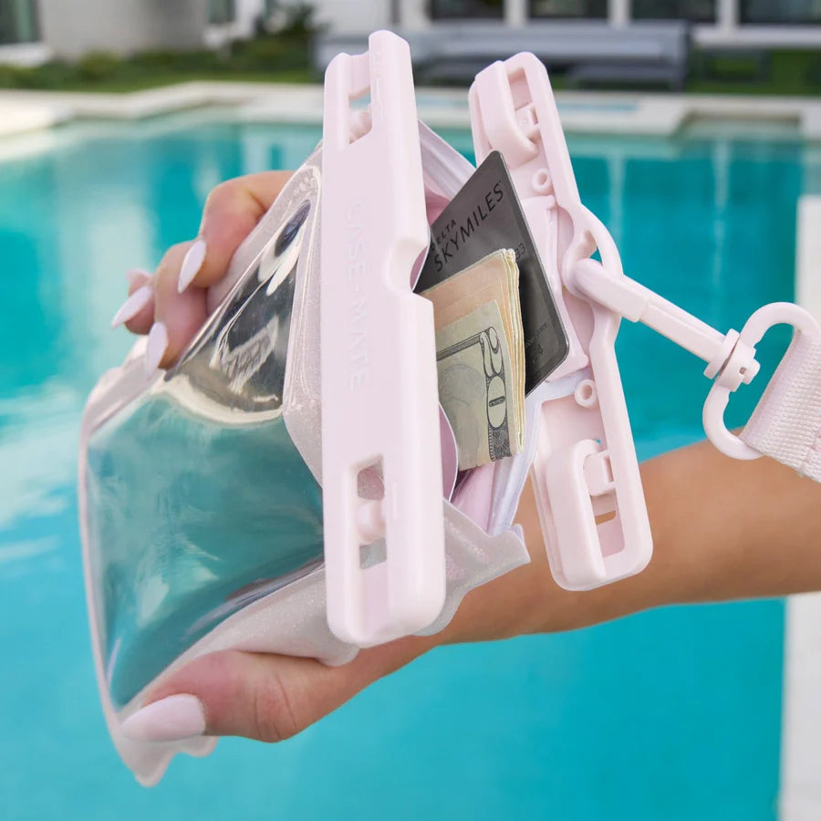 Case Mate Waterproof Phone Case-Wavy Pink Sparkle