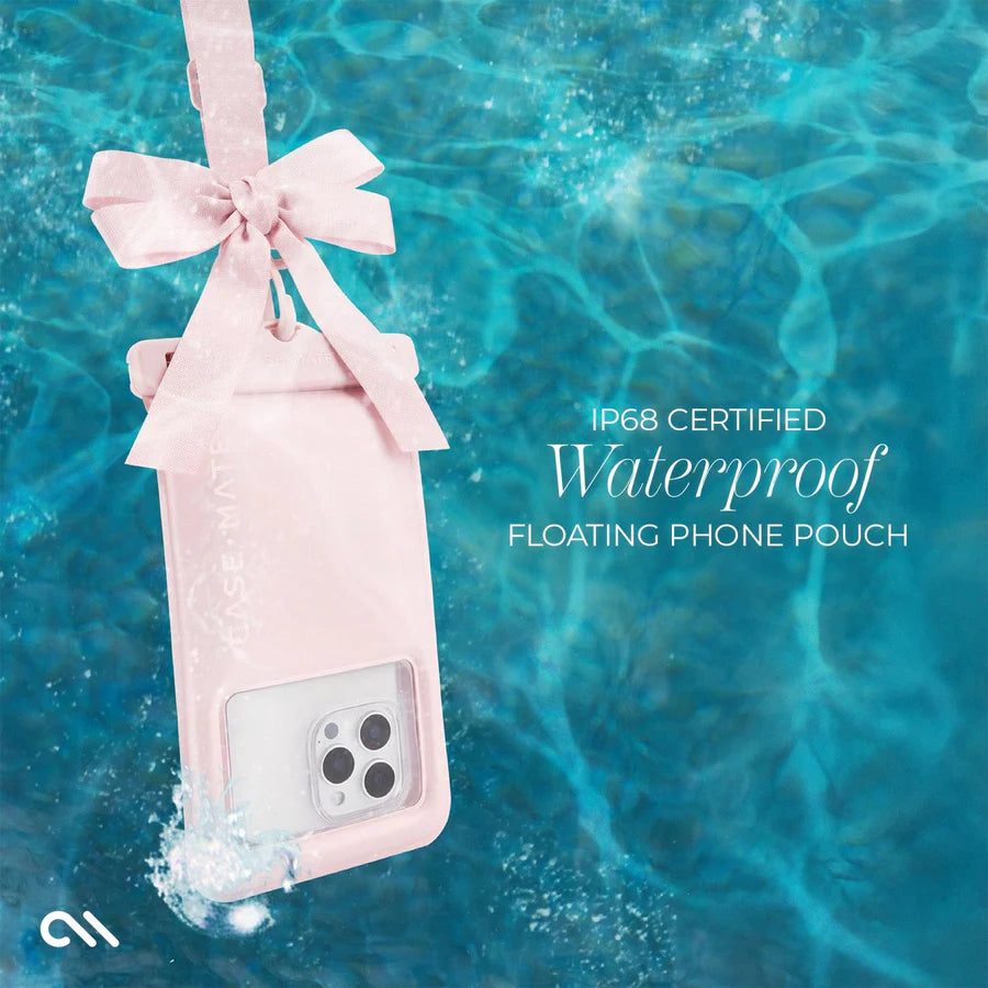 Case Mate Waterproof Phone Case-Pink Bow