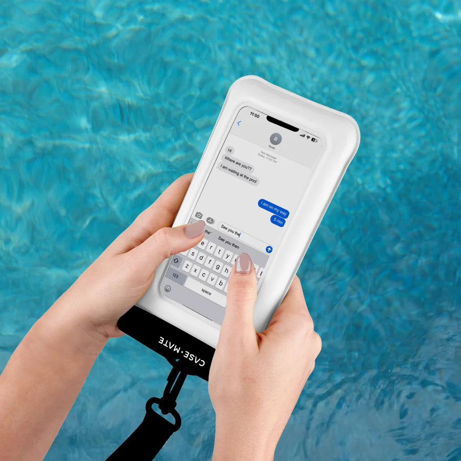 Case Mate Waterproof Phone Case-Black & White