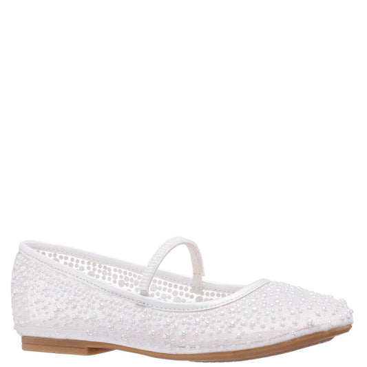 NINA GIRLS JAX BALLET FLAT-PEARL